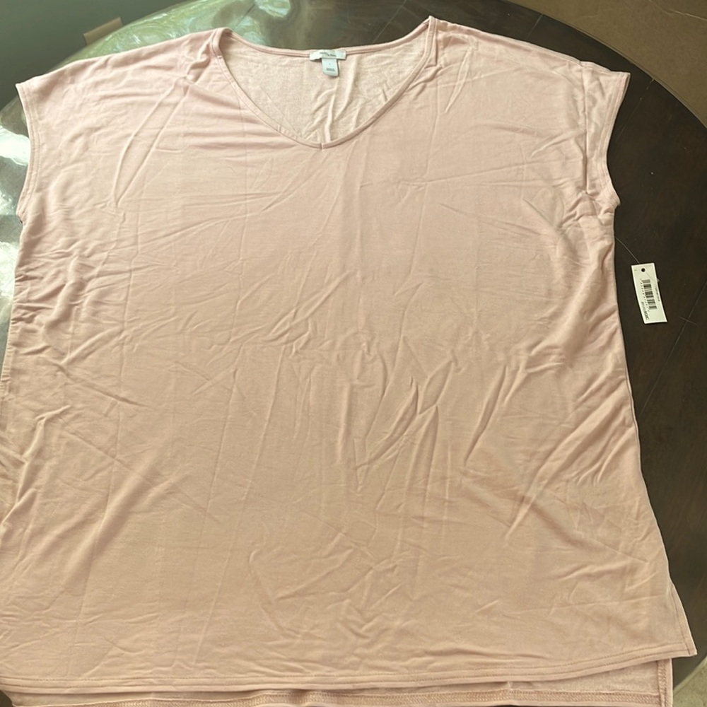 Soft pink womens t shirt